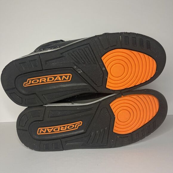 Nike Air Jordan Retro 3 Fear Pack Grey Orange DM0966-080 Preschool Boys Size 5Y - Picture 6 of 7